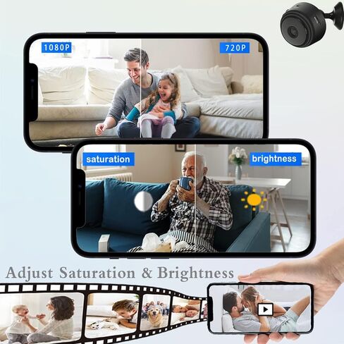 Hidden Camera HD 1080P Mini Hidden Camera,WiFi Wireless Nanny Camera Home Security Surveillance Cameras with Motion Detection, Night Vision, Remote Viewing for iOS/Android Phone APP, AM010 in Saudi Arabia