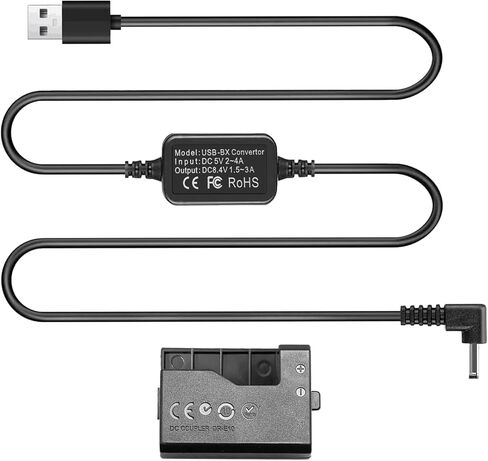 LP-E10 الدمية بطارية USB سلك الطاقة ACK-E10 إمدادات الطاقة DR-E10 DC مقرنة عدة لكاميرات Canon EOS Rebel T7 T6 T5 T3 1100D 1200D 1300D 1500D 2000D، Kiss X50 X70 X80 X90. in Kuwait