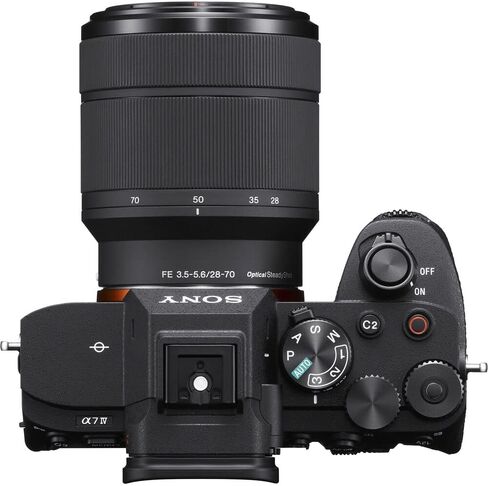 Sony a7 IV Mirrorless Camera with 28-70mm Lens ILCE-7M4K/B, 64GB Memory Card, Filter Kit, Wide Angle Lens, Telephoto Lens, Color Filter Kit, Lens Hood, Bag, and More in Saudi Arabia