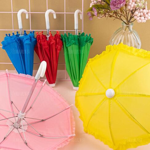 AUEAR, 10 Pack Mini Umbrella Cute Tiny Umbrellas for Photography Studio Posing Props Home Decoration Supplies (5 Colors) in Saudi Arabia