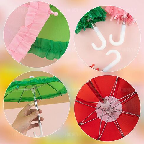 AUEAR, 10 Pack Mini Umbrella Cute Tiny Umbrellas for Photography Studio Posing Props Home Decoration Supplies (5 Colors) in Saudi Arabia