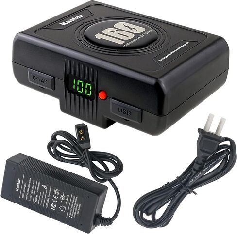 Kastar BP-C160 Gold Mount Battery + D-Tap Charger Replacement for Anton Bauer Dionic XT90 Gold Mount Lithium-Ion Battery, Anton Bauer Dionic XT150 Gold Mount Lithium-Ion Battery in Kuwait