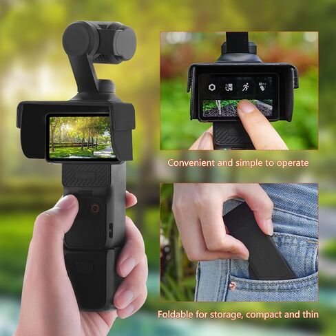O'woda Screen Sun Hood for DJI Osmo Pocket 3 - Foldable Sunshade Camera Screen Visor Shield for DJI Osmo Pocket 3 Accessories in Saudi Arabia