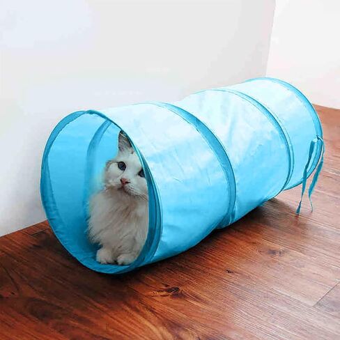 iCAGY Cat Tunnel for Indoor Small Cats Kittens Rabbits, Foldable Tube Toys in Kuwait