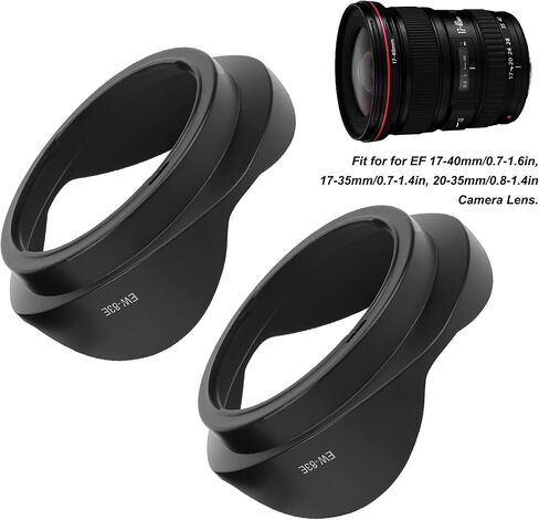 2Pcs EW 83E Lens Hood, Camera Lens Hood Replacement Fit for EF 17‑40mm/0.7-1.6in, 17‑35mm/0.7-1.4in, 20‑35mm/0.8-1.4in Camera Lens in Saudi Arabia