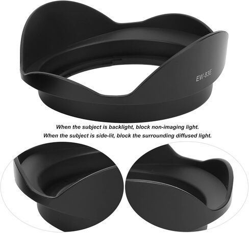 2Pcs EW 83E Lens Hood, Camera Lens Hood Replacement Fit for EF 17‑40mm/0.7-1.6in, 17‑35mm/0.7-1.4in, 20‑35mm/0.8-1.4in Camera Lens in Saudi Arabia