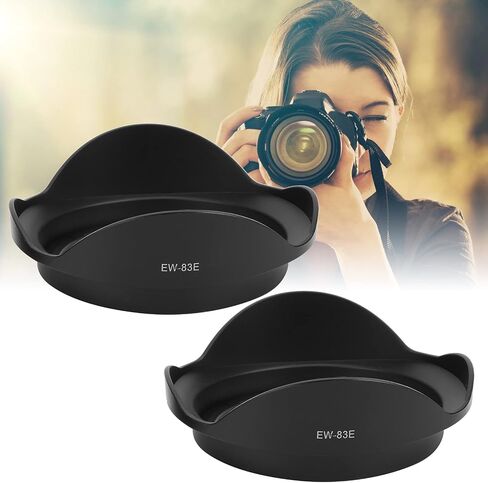 2Pcs EW 83E Lens Hood, Camera Lens Hood Replacement Fit for EF 17‑40mm/0.7-1.6in, 17‑35mm/0.7-1.4in, 20‑35mm/0.8-1.4in Camera Lens in Saudi Arabia
