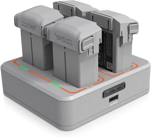 2 Pack Mini 3 Pro Intelligent Flight Battery Plus 3850mAh and Mini 3 Pro 4 in 1 Two-Way Charging Hub Compatible with DJI Mini 3/Mini 3 Pro Drone Charger Accessories in Saudi Arabia