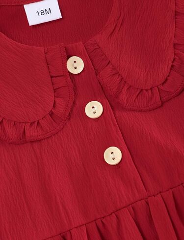 فستان Glaoly للفتيات الصغيرات بأكمام طويلة وسترة محبوكة مضلعة فساتين الخريف والشتاء in Kuwait