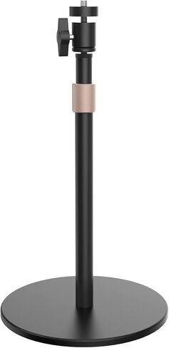 حامل مكتبي لكاميرات الويب، ارتفاع قابل للتعديل من 25 سم إلى 41 سم، حامل مكتبي قابل للدوران 360 درجة، دعامة قوية ومستقرة، متوافق مع V403/V21/V21-AF/C40/V11 والأجهزة الأخرى ذات خيط 1/4 بوصة in Kuwait