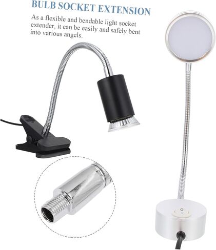 2 قطعة خرطوم عالمي مرن معقوفة أضواء القطب الهاتف يتصاعد حامل قصاصة معقوفة موسع محول Led الجدول مصباح أضواء الصور النمطية معقوفة اكسسوارات قوس in Kuwait