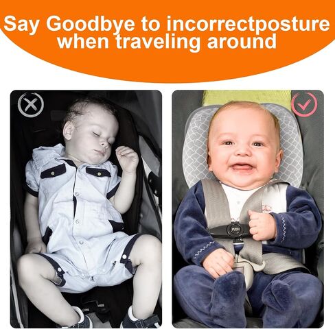 KAKIBLIN Baby Neck Pillow, Upgraded Baby Neck Pillows for Car Seat | Infant Neck Support Pillow, Head and Neck Support for 3-12 Months, Newborn Head Support for Car Seats, Strollers, Pushchairs in Saudi Arabia