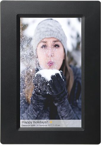 Supersonic SC-7107W 7-Inch Smart Photo Frame IPS Touch Screen with 8GB Memory, WiFi, App Control, Multi-Language Menus and Auto-Rotation. Display, Share, and Cherish Memories Easily. in Kuwait