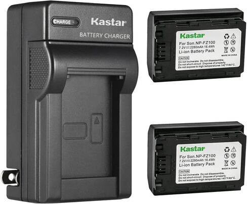 Kastar NP-FZ100 AC Wall Battery Charger Replacement for Sony Alpha ZV-E1 – Full-frame Mirrorless Vlog Camera, Alpha A6700 α6700 Hybrid Camera, Alpha A7C II α7C II, Alpha A7CR α7CR Camera in Saudi Arabia