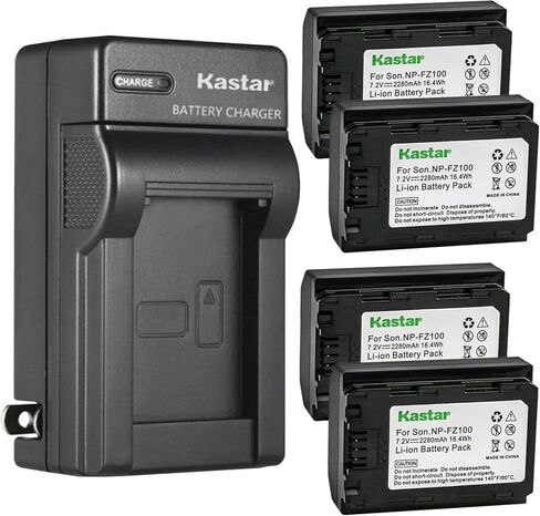 Kastar NP-FZ100 AC Wall Battery Charger Replacement for Sony Alpha ZV-E1 – Full-frame Mirrorless Vlog Camera, Alpha A6700 α6700 Hybrid Camera, Alpha A7C II α7C II, Alpha A7CR α7CR Camera in Saudi Arabia