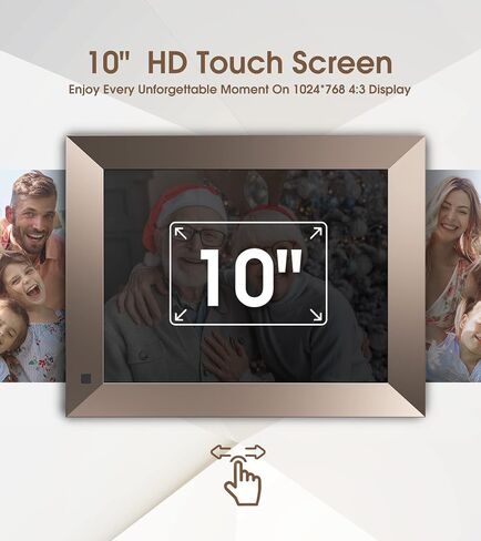 Dragon Touch Digital Picture Frame 16.7 inch 4:3 Touch Screen Large Digital Photo Frame Display, 32GB Storage Auto-Rotate, Easy Setup to Share Photos or Videos via Vphoto APP, Wall Mountable in Saudi Arabia