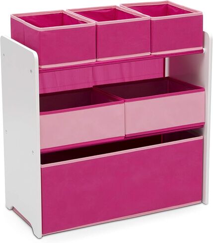 Delta Children Design and Store 6 Bin Toy Organizer, Grey/Blue in Saudi Arabia