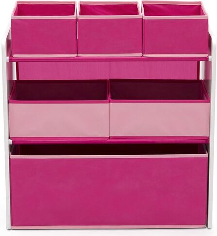 Delta Children Design and Store 6 Bin Toy Organizer, Grey/Blue in Saudi Arabia