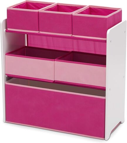 Delta Children Design and Store 6 Bin Toy Organizer, Grey/Blue in Saudi Arabia