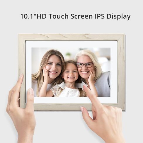إطار صور رقمي Dragon Touch - إطار صور رقمي كبير مقاس 15.6 بوصة واي فاي مع مساحة تخزين 32 جيجابايت، شاشة لمس FHD، إعداد سهل لمشاركة الصور أو مقاطع الفيديو عن بعد عبر تطبيق Vphoto من أي مكان in Kuwait