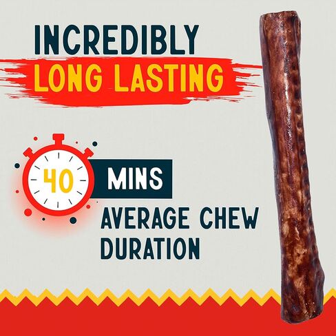 Canine Chews 10" Beef Basted Rawhide Bones for Large Dogs - 20 Pack - Hand-Rolled Dog Chews Basted in Beef Broth - Promotes Dental Health in Kuwait