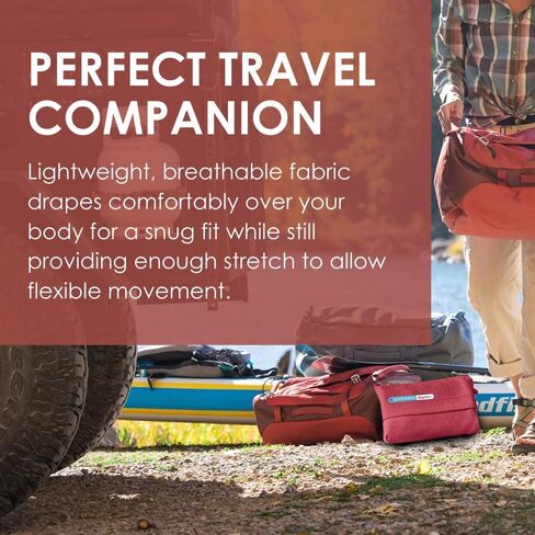 SAGEFINDS Airplane Travel Blanket | Compact Throw Blanket for Camping and Hiking | Converts into a Pillow | Travel Gift | Soft Jersey Knit | Fits in Backpack | Attaches to Luggage | Travel Essential in Kuwait