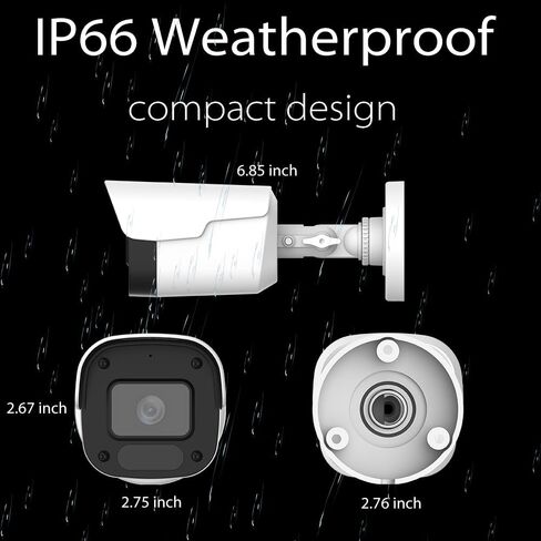 رؤية ليلية واضحة 1080P زاوية واسعة (AHD TVI CVI 960H) كاميرا CCTV مقاومة للماء داخلية وخارجية (ABS، وليست معدنية) in Kuwait