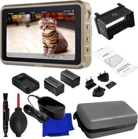 Ultimaxx Basic Atomos Ninja Ultra 5.2" 4K HDMI Recording Monitor Bundle with Atomos 5" Accessory Kit, Gadget Pen, Microfiber Cloth & More (13pc Bundle) in Saudi Arabia