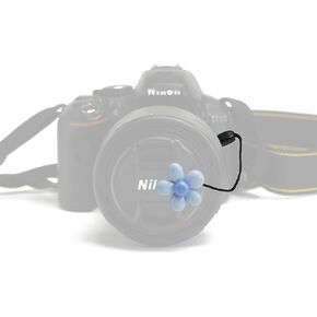 Flower Camera Lens Caps Keeper Protector Holder for Canon, Nikon, Sony DSLR and Mirrorless Camera Decoration (Pink)