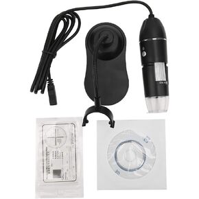 Fydun Digital Microscope LED 50X-1000X USB Electronic Microscope with Bracket with 8 Adjustable LED Lights