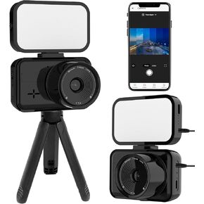 FUVISION Time Lapse Camera-4K Timelapse Camera-Local WiFi-Not Waterproof-180 Day Standby-Manual Focus-App Control-48MP Photo-Fill Light-No LCD Screen-Idea for Indoor Cooking,Drawing,Painting (Black)