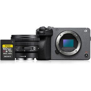 Sony Cinema Line FX30 Super 35 Camera (Body Only) Bundle with Sony E PZ 10-20mm F4 G APS-C Constant Aperture Power Zoom G Lens (SELP1020G) and CFexpress Type A 160GB Memory Card (3 Items)