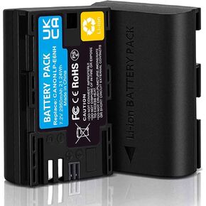 LP-E6NH Battery for Canon EOS R R5 R6 EOS 90D 60D 70D 80D EOS 5D II 5D III 5D IV 5Ds, EOS 6D 6D II EOS 7D 7D Mark II Cameras -A High Capacity 2950mAh 21.24Wh Battery