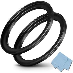 67mm-77mm Step Up Ring 67mm Lens to 77mm Filter (2 Pack), WH1916 Camera Lens Filter Adapter Ring Lens Converter Accessories