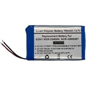 750mAh/3.7V Replacement Battery for Sony MDR-DS6500, MDR-XB950BT，1-756-920-21, 1-756-920-31, LIS1427HEPCC, LIS1427NHPCC