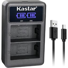 Kastar LP-E6 LED2 USB Battery Charger Compatible with Canon EOS 5D Mark II, EOS 5D Mark III, 5D Mark IV, EOS 5DS, EOS 5DS R, EOS 6D, EOS 6D Mark II, EOS 7D, EOS 7D SV, 7D Mark II Camera