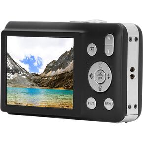 Digital Camera, 2.7in Screen 8K HD Compact Video Camera, 68MP 16X Zoom Point and Shoot Camera with Timer Shoot Beauty Filter for Kids Girl Boys (Black)