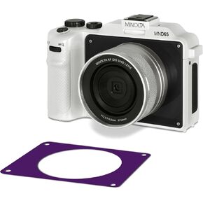 Minolta MND65 56 MP Autofocus / 4K60FPS Ultra HD Camera w/WiFi and Two Replaceable Faceplates