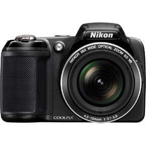 Nikon COOLPIX L810 16.1 MP Digital Camera with 26x Zoom NIKKOR ED Glass Lens and 3-inch LCD (Black) (Old Model) (Renewed)