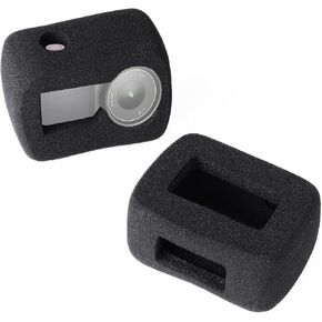 HSU Windslayer Cover for DJI Osmo Action 4/3 Action Camera, Windslayer Cover Housing Frame Case, Video Noise Reduction Accessory (2 Pack)