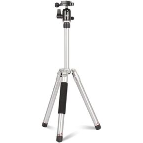 حامل ثلاثي محمول صغير الحجم OBO N2+B200 مع رأس دوار 360 درجة للكاميرا الرقمية (فضي) in Kuwait