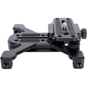 NICEYRIG Camera Quick Release Plates for ARCA-Swiss Standard, DJI Stabilizer/Tripod/Ground Shooting Switch Base Plate Kit with Clamp, Four-Feet Stand Support Base and Additional QR Plate - 570