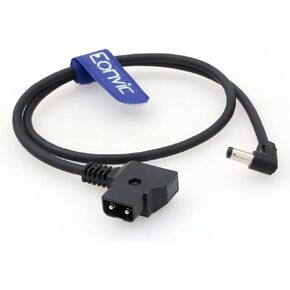 Eonvic DTap to DC Barrell Cable for Anton Bauer V-Mount Battery D-Tap Male to DC 5.5x2.5mm Cable