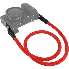 Haoge Camera Neck Strap for Leica M M-P M-E M8 M9 M9-P M10 M10-P M10-D Q Q2 Q-P CL D-Lux 7 X Vario MP ME M9P M10P M10D QP Typ107 Typ109 Typ113 Typ116 Typ240 Typ246 Typ262 Climbing Rope Red