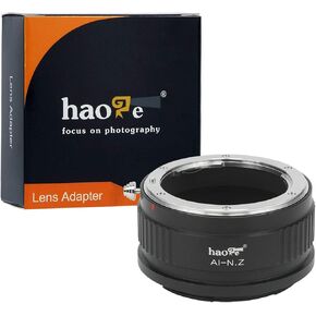 Haoge Manual Lens Mount Adapter for Nikon Nikkor F/AI/AIS/D Lens to Nikon Z Mount Mirrorless Camera Such as z6ii z7ii Z6 Z7