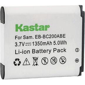 Kastar Battery 1-Pack Replacement for Samsung EB-BC200, EB-BC200ABE, EB-BC200ABK, EB-BC200ABUGUS, GH43-04604A, Samsung Gear 360, SM-C200, SM-C200NZWAXAC, SM-C200NZWAXAR (US Model), MSIP-CMM-SEC-SMC200