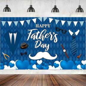 Fathers Day Decoration Backdrop Happy Father's Day Banner Happy Father's Day Backdrop for Father's Day Party Decor 71 Inch x 43 Inch