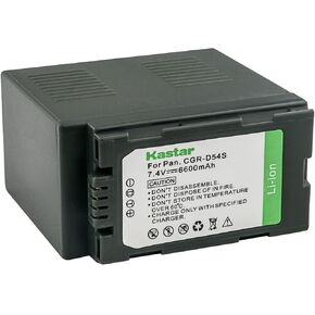 استبدال بطارية Kastar CGR-D54 من قطعتين لباناسونيك AG-DVX100AE AG-DVX100AP، AG-DVX100B AG-DVX100BE AG-DVX100BP، AG-DVX100E، AG-DVX102 AG-DVX102A AG-DVX102B، AG-HPX170 AG -HPX171، كاميرا AG-HPX250