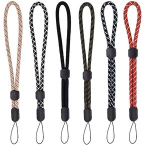Small Lanyard Finger Strap 6Pack, Ring Lanyard Short Rope Compatible with Cellphone, Phone Cases, Keys