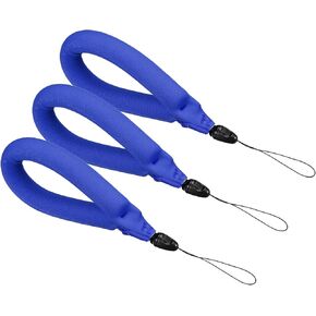 PATIKIL Floating Wrist Straps, 3Pcs Neoprene Waterproof Lightweight 250g Buoyancy Wristband Strap for Underwater Camera Swimming Snorkeling, Blue